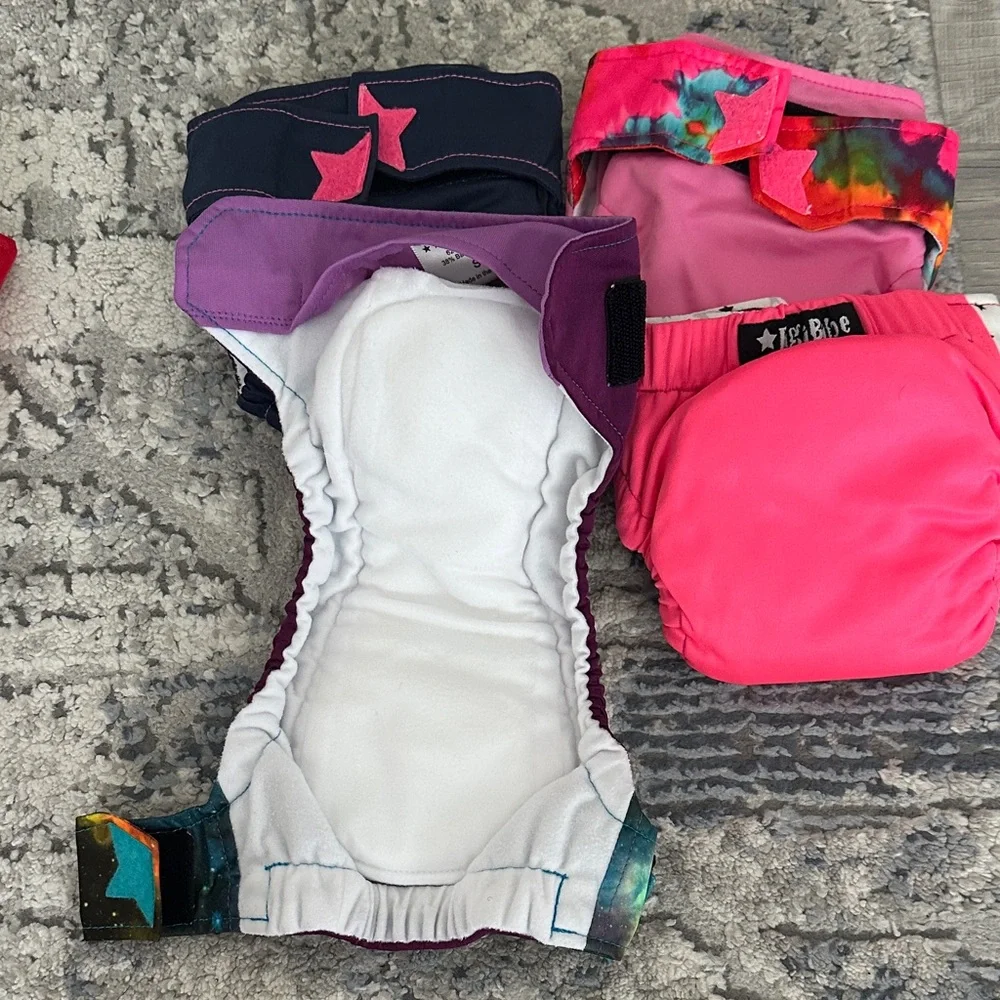 Ragababe size small all-in-one reusable cloth diapers (4 pieces)